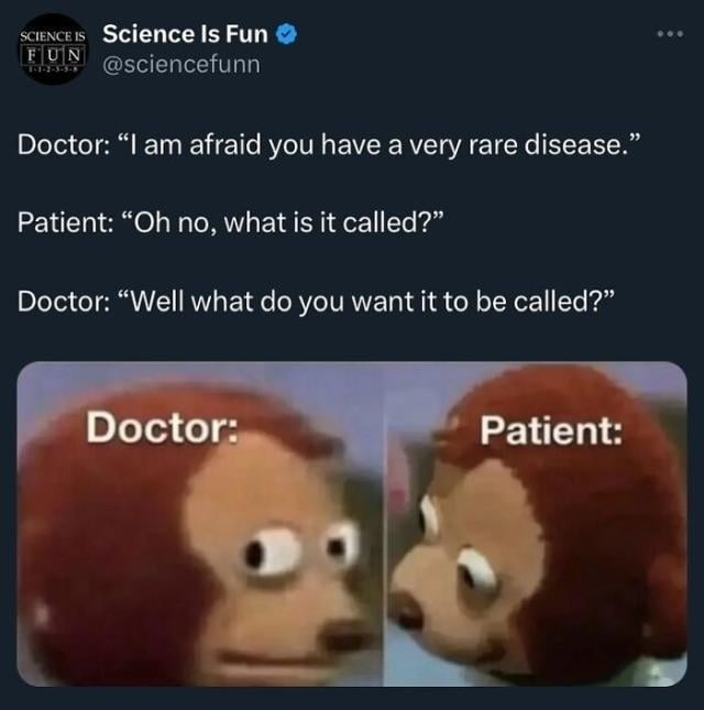 Rare disease meme
