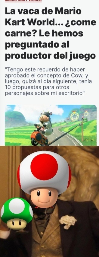 Y nadie le dijo nada a Toad? - meme