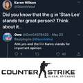 The g in Stan Lee stands for great person