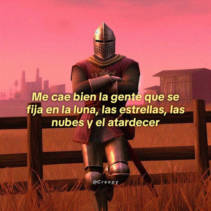Gente que se fija en la luna, las estrellas y el atardecer, respeto - meme