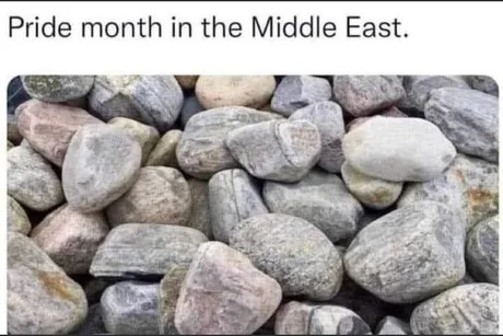 Pride month in the Middle East - meme