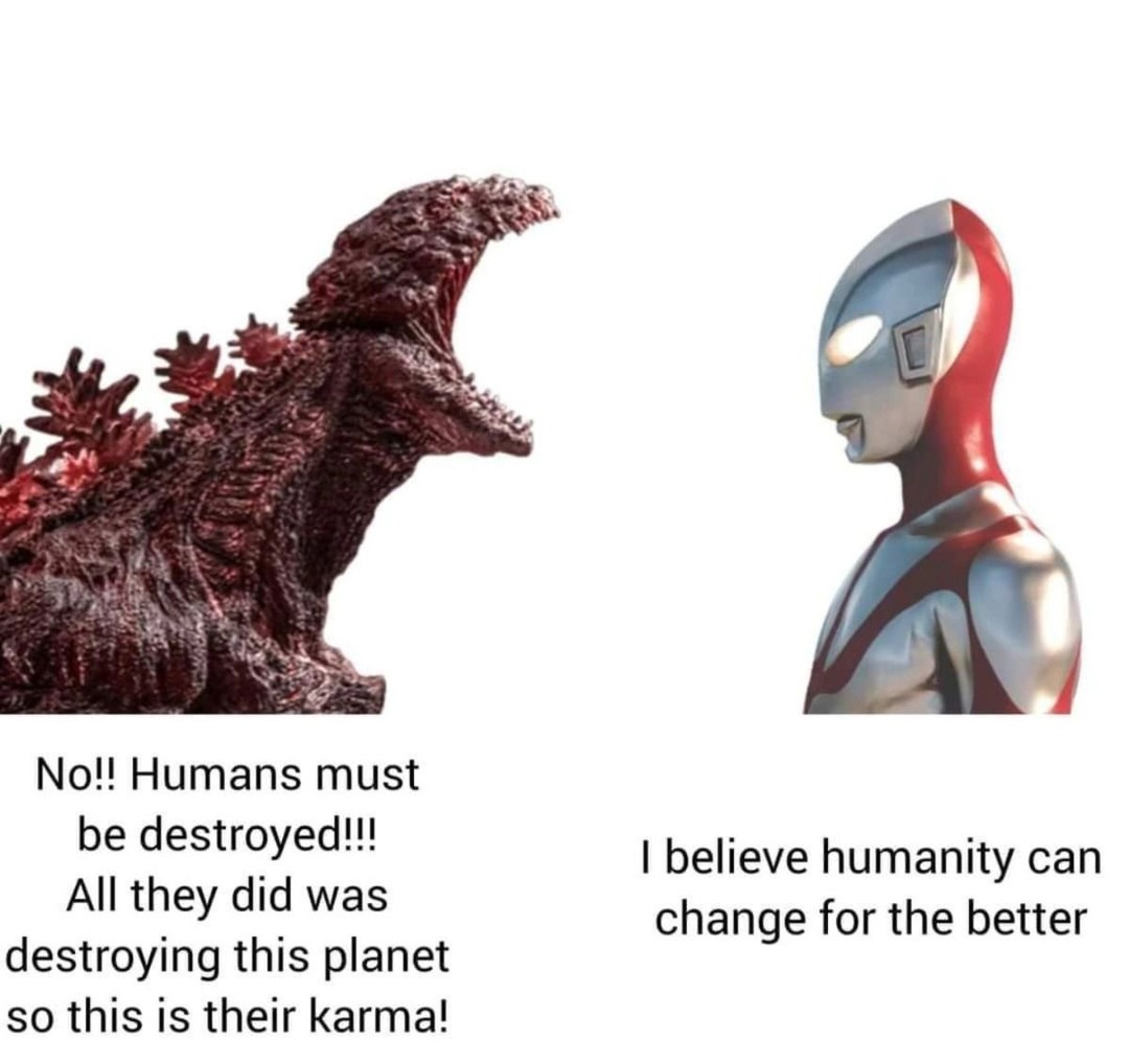 Shin Ultraman vs Shin Godzilla - meme