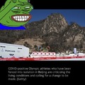 The conditions suck at the Olympics? Ya no shit, it’s China. FUCK THE GENOCIDAL CCP. FUCK CHINA OLYMPICS