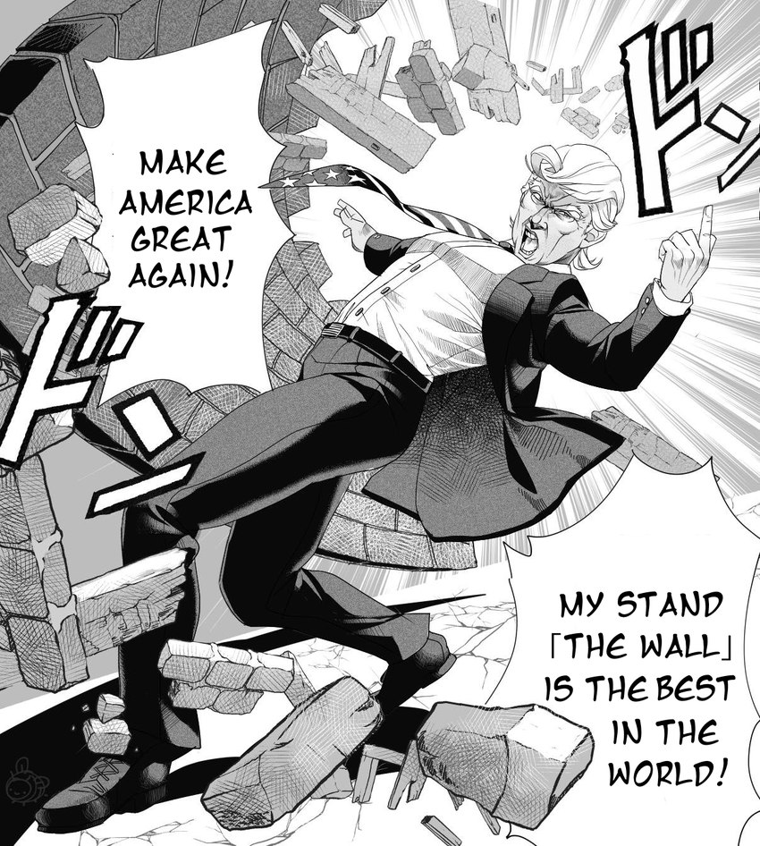When Trump is a Stand User - meme