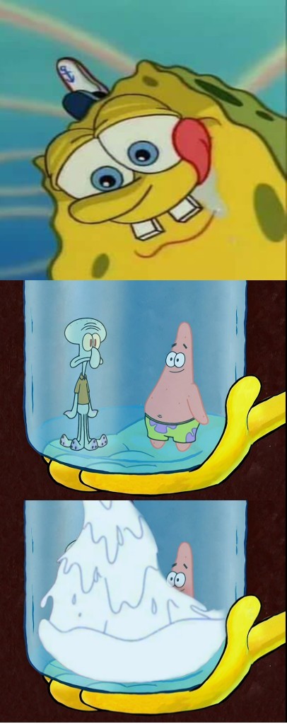 cursed spongebob - meme
