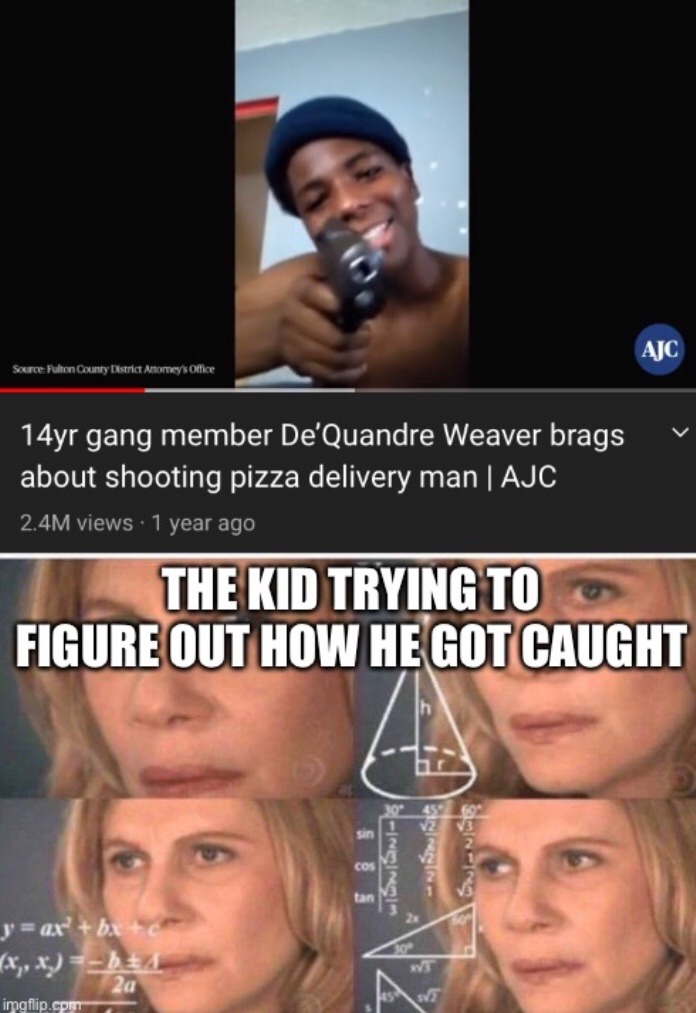 why a pizza delivery guy, atleast shoot a debt collector or something lol - meme