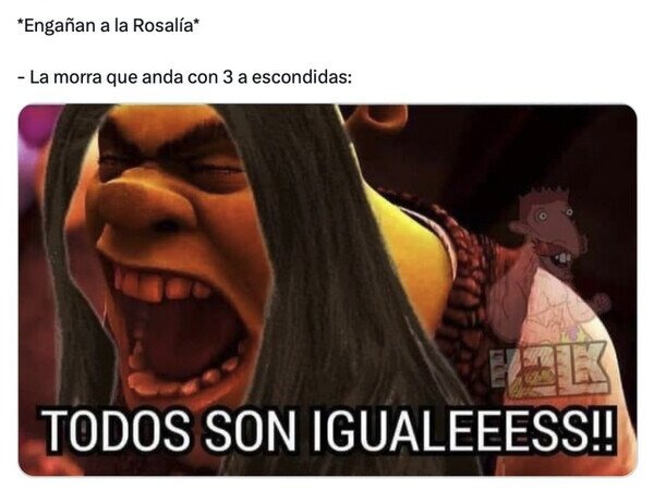 Engañan a Rosalía - meme