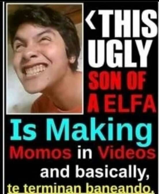 THIS UGLY SON OF A ELFA :v Is Making Momos in Videos and basically, te terminan baneando. - meme