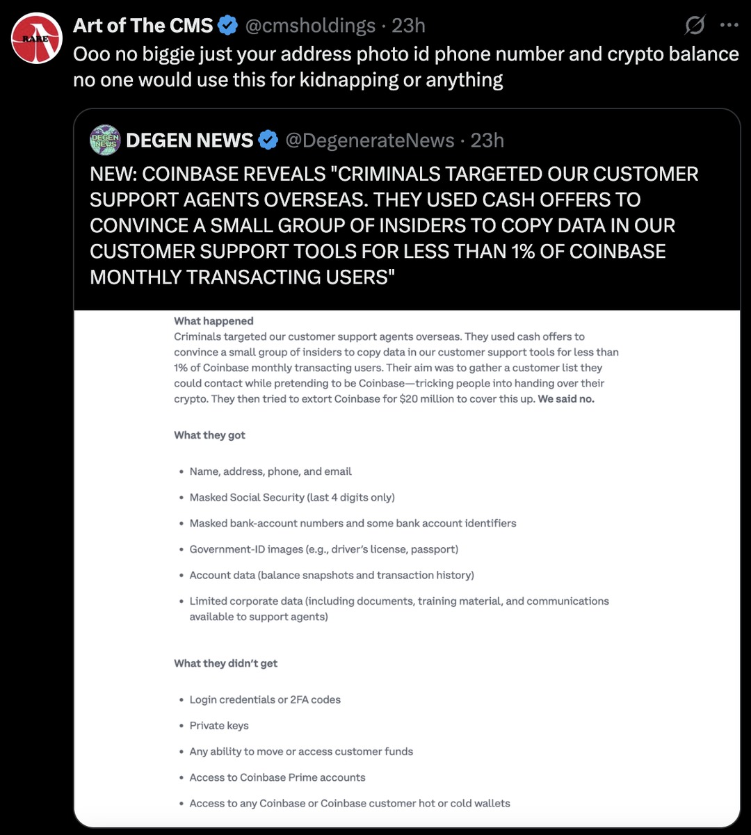 Coinbase sucks - meme