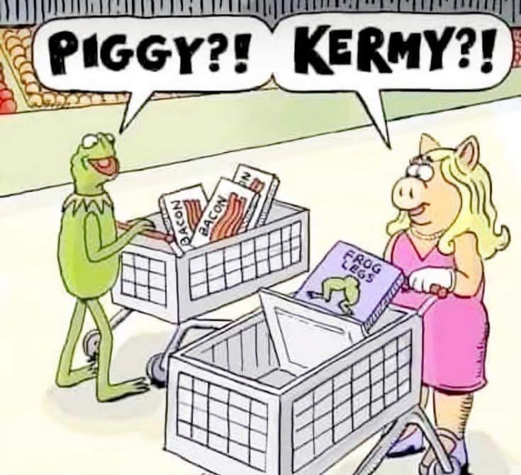 Kermit and Piggy - meme