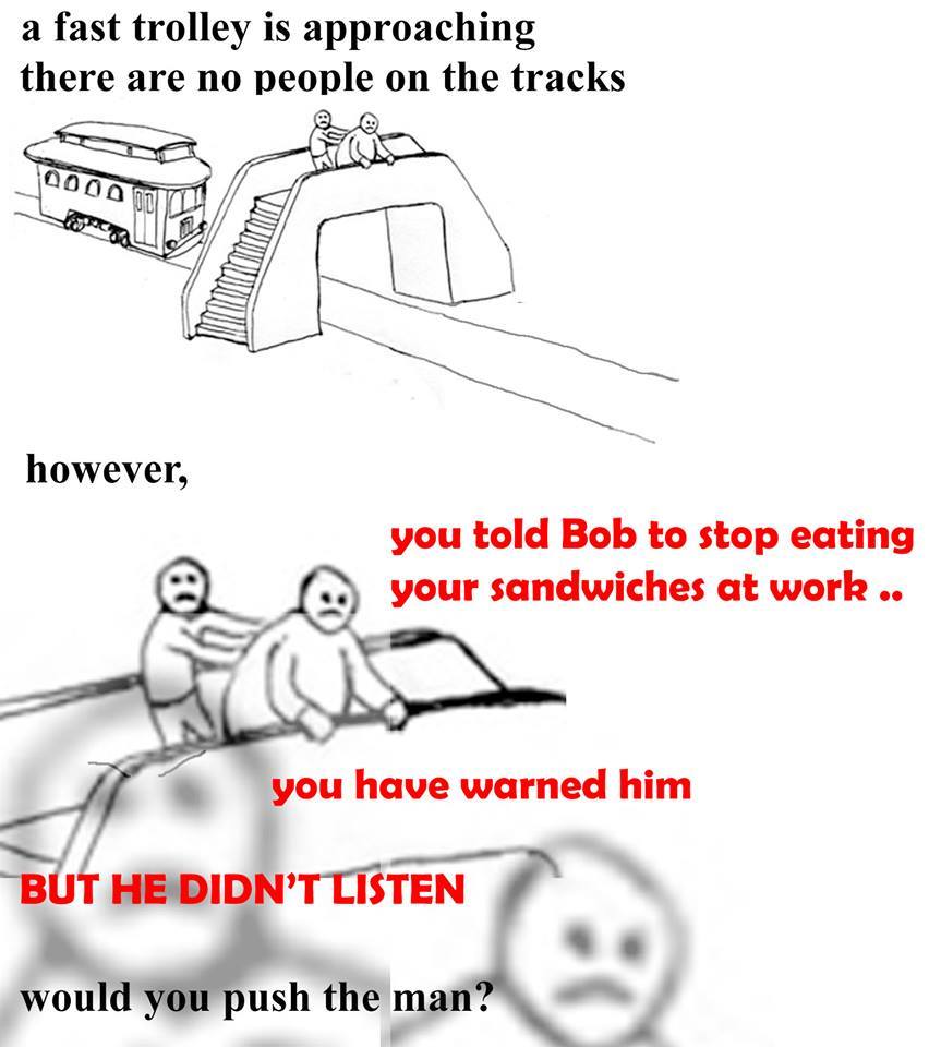 dongs in a trolley - meme