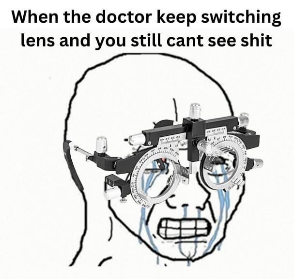 i need thick glasses - meme