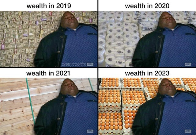 Wealth in 2023 - meme