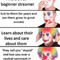 Clown beginner streamers