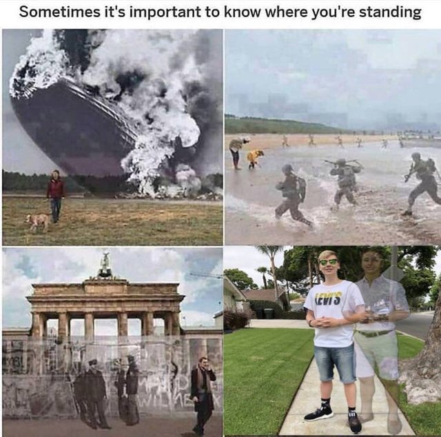 Sometimes it is important to know where you are standing - meme
