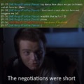 negotiations were short