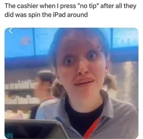 No tip? - meme