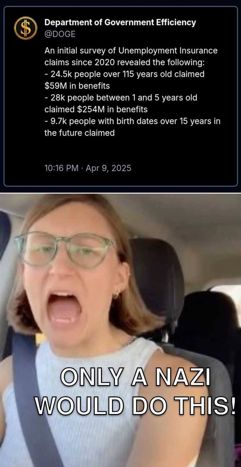 They're protesting obscene government waste - meme