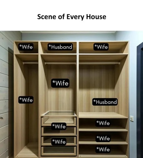 Husband and wife wardrobe - meme