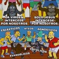 Meme de los Simpson y religiones