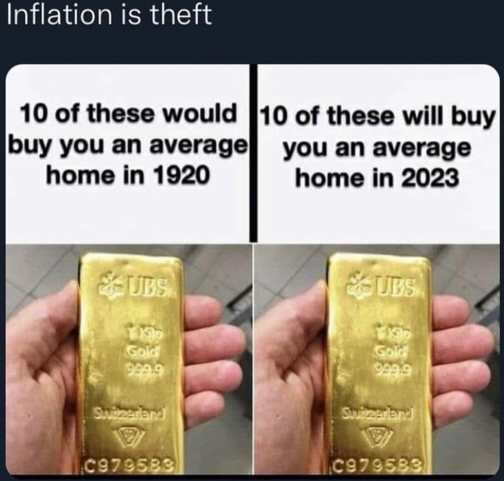 fuck your interest savings account, invest in gold - meme
