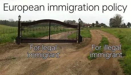 European immigration policy - meme