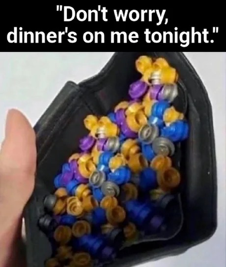Dinner's on me - meme