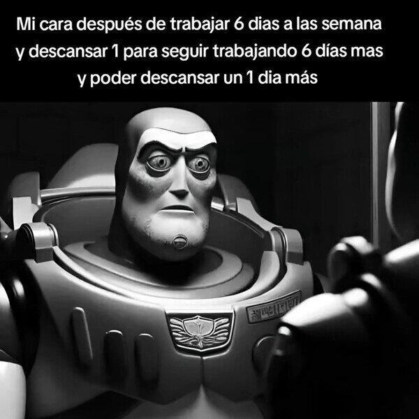 La cara del currante promedio - meme