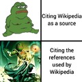 Don't quote Wikipedia as a source, use the references used by Wikipedia instead