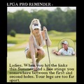 Summer Golf Reminder: