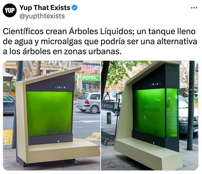 Arboles liquidos para las ciudades - meme