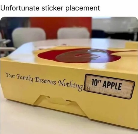 Sticker placement - meme