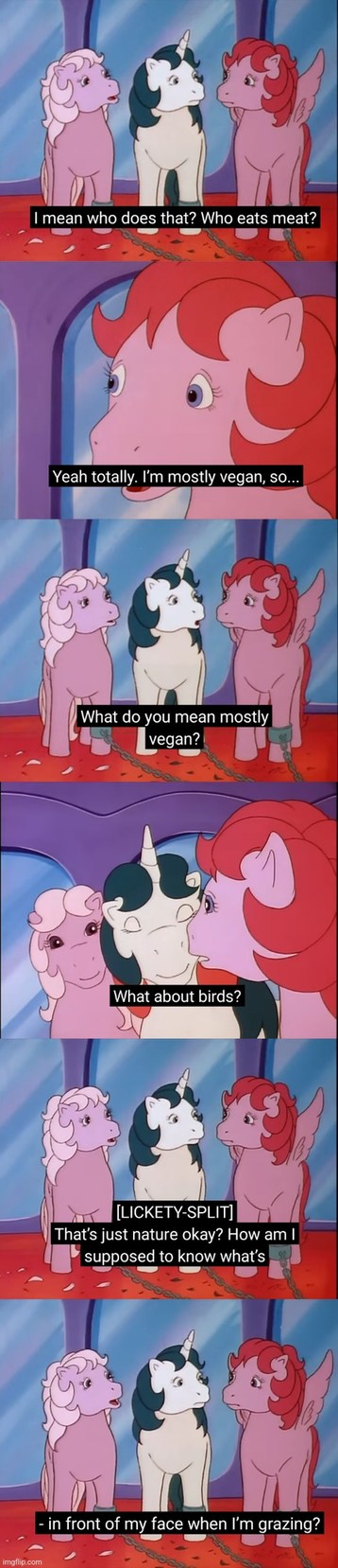 Mostly vegan - meme