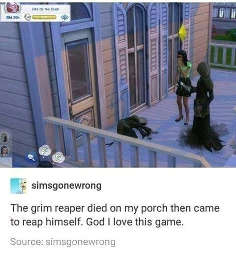 Sims 3 > 4 - meme