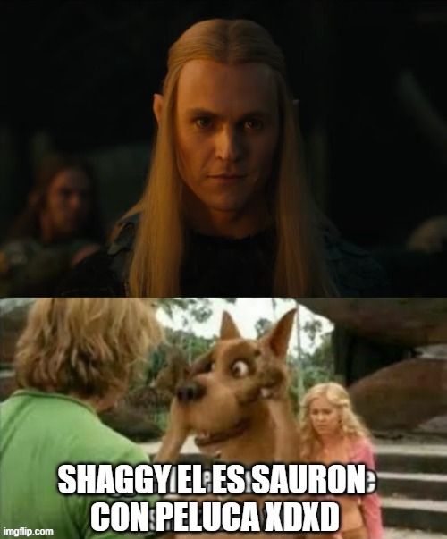 Sauron en los anillos anillos de poder segunda temporada - meme