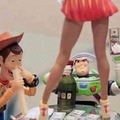Woody e Buzz Lightyear no potero