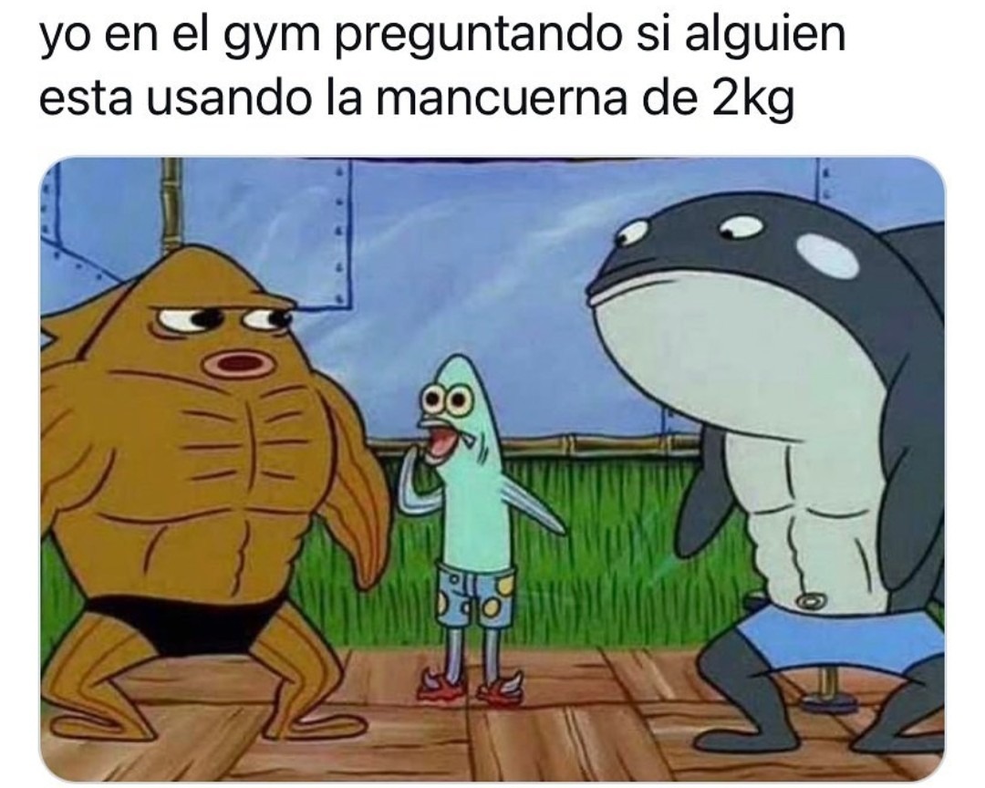 En el gym - meme