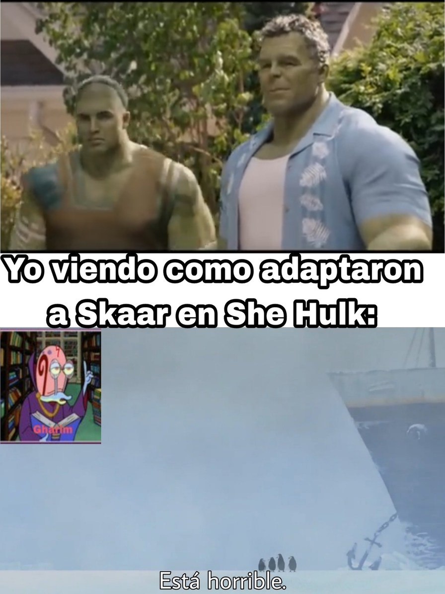 Te dijimos Skaar no Hulkling - meme