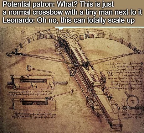 Leonardo Davinci was a genius - meme