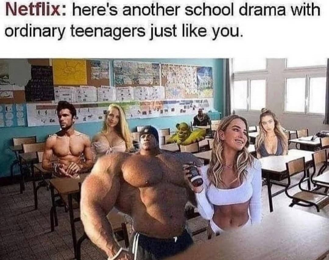 Real high school - meme