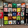 wholesome grandma knitted one of a kind quilt for grandson :)