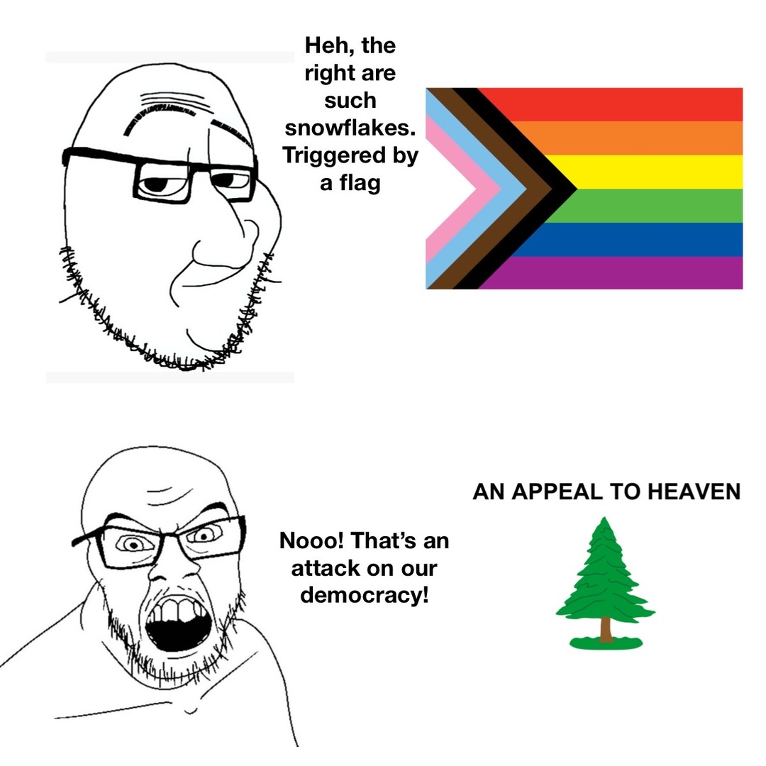 Appeal to Heaven flag bearers aren’t kid diddlers - meme