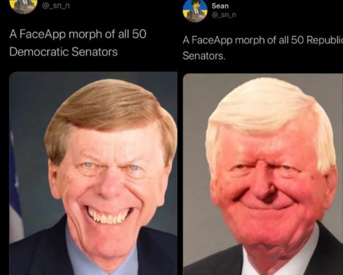Senators merged together - meme