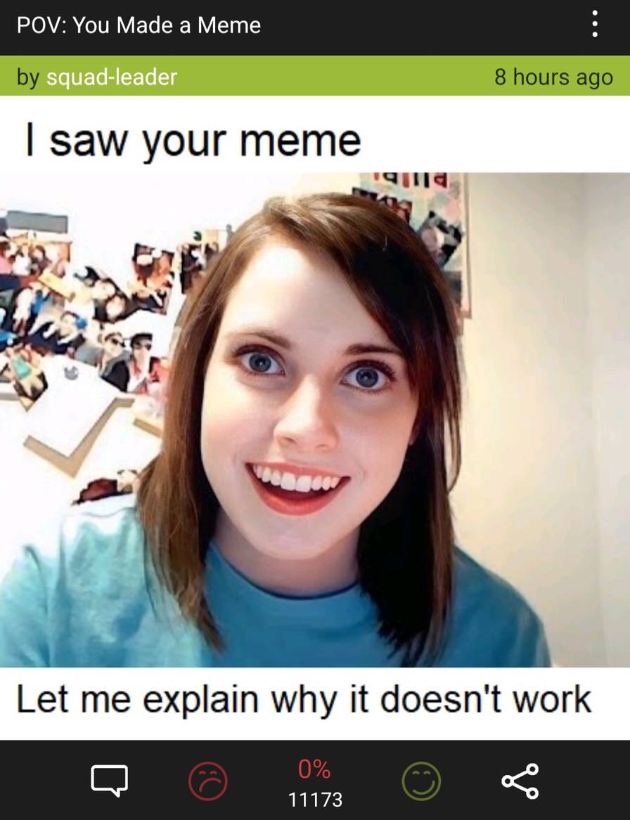 This is a shitty meme. 0% at 11000 is ridiculous