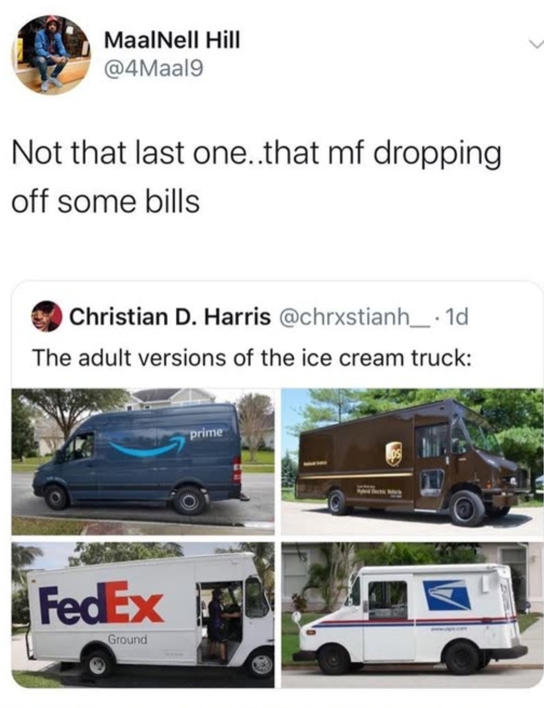 Best delivery service? I'd say FedEx. - meme