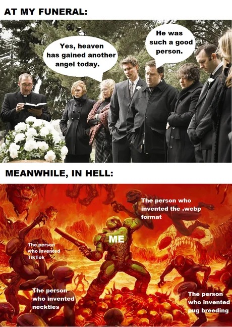 Meanwhile in HELL - meme