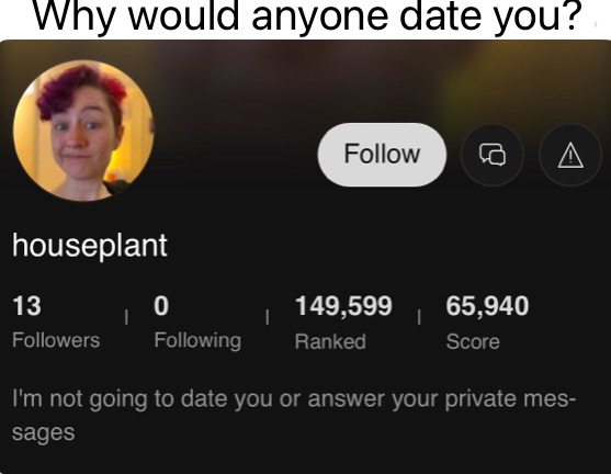 Dude no one obsessed with you - meme