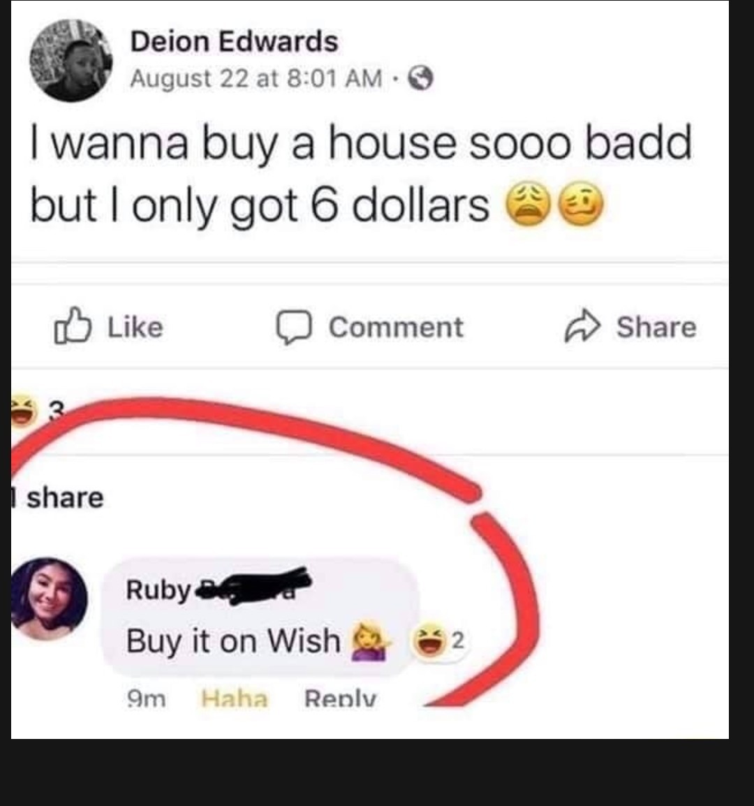 Buy on wish - meme