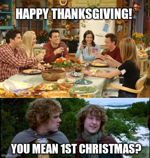 Hobbits invented Christmas - meme