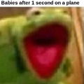 babies on a plane